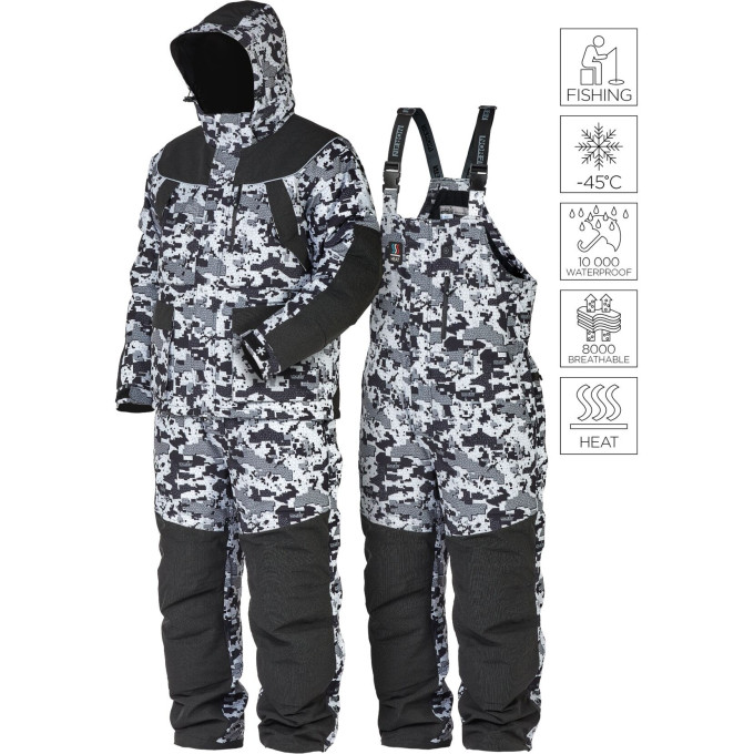 Костюм зимний NORFIN EXPLORER 2 CAMO HEAT р.XXXL 351106-XXXL
