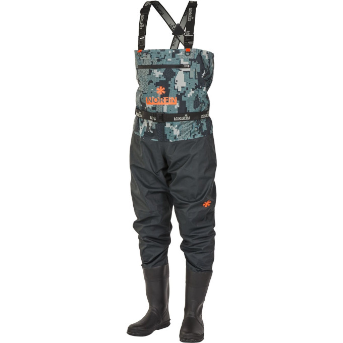 NORFIN PILOT BOOTFOOT CAMO р.44-XL полукомбинезон забродный с сапогами 83400-44-XL