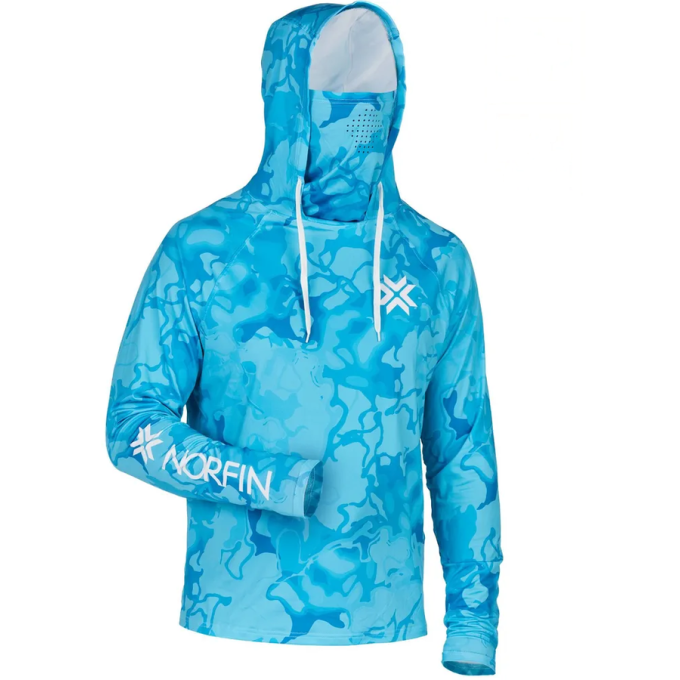 Джемпер NORFIN SUN PRO WAVES HOODIE BLUE р.XL 132404-XL